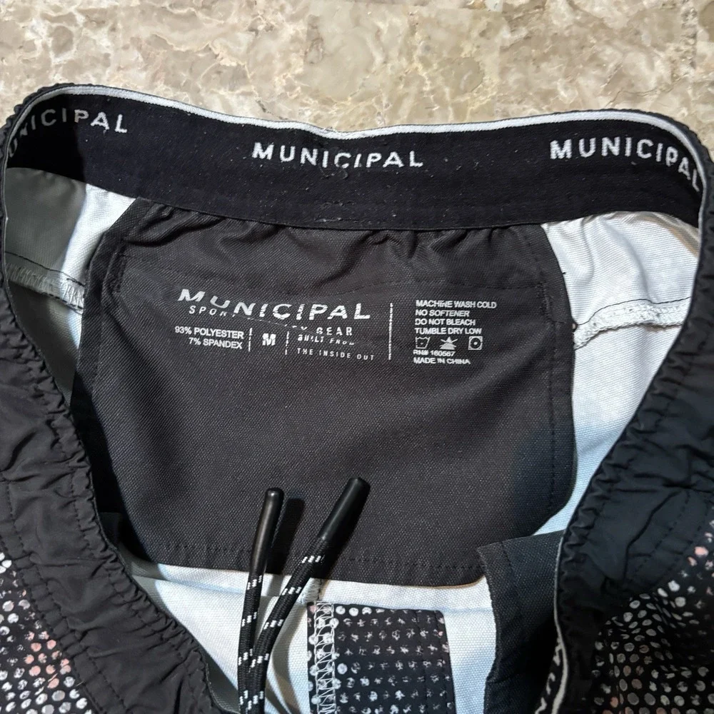 Municipal Shorts Mens Medium Grey 4 AM Training Club 7